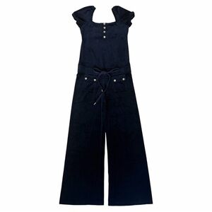 Juicy Couture Size S Velour Jumpsuit Black